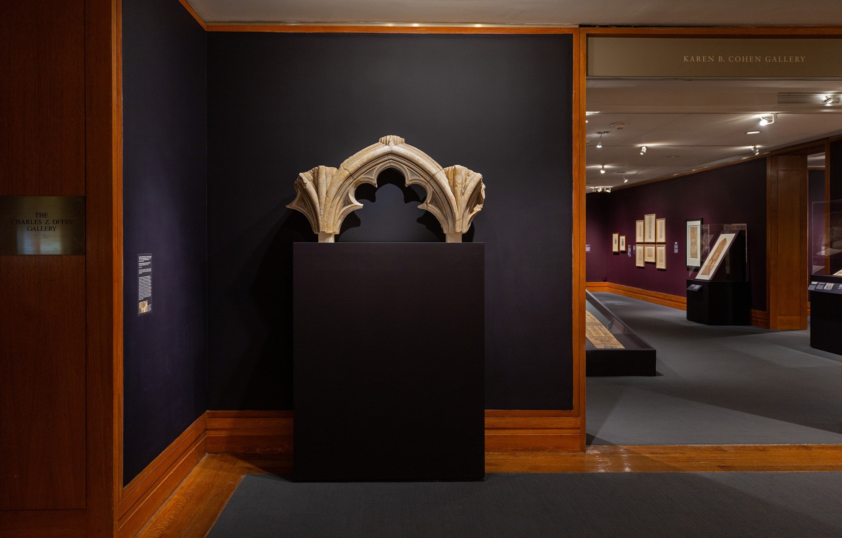 Exposición «La traza del gótico: El amanecer del dibujo arquitectónico». Fotografía cortesía del Museo Metropolitano de Arte.