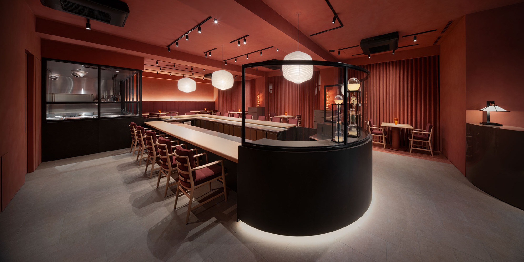 «HRMT Stage» por Nendo. Fotografía por Takumi Ota. 