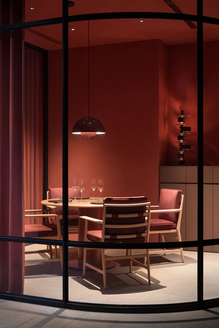 «HRMT Stage» por Nendo. Fotografía por Takumi Ota. 