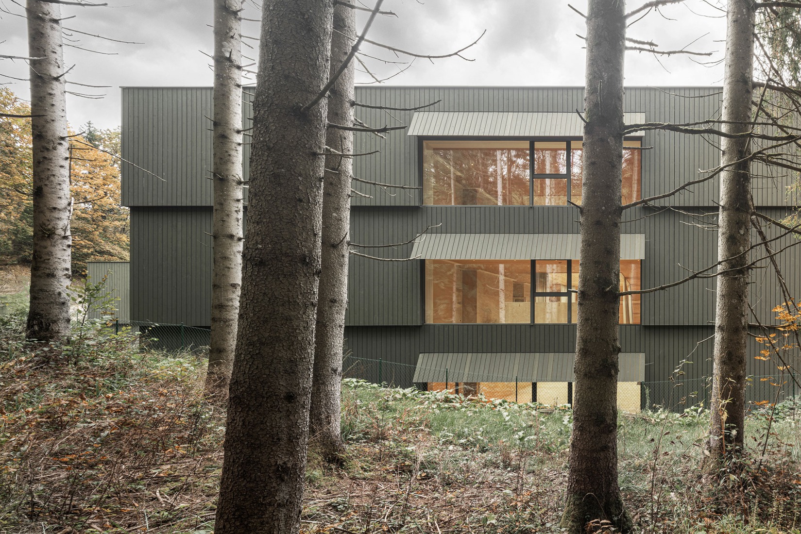Educational Center Kössen by Pedevilla architects. Photograph by Gustav Willeit.