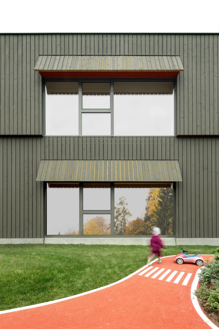 Educational Center Kössen by Pedevilla architects. Photograph by Gustav Willeit.