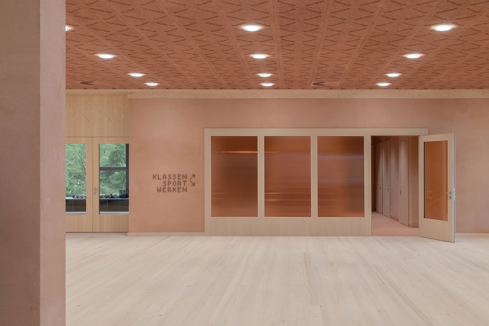 Educational Center Kössen by Pedevilla architects. Photograph by Gustav Willeit.