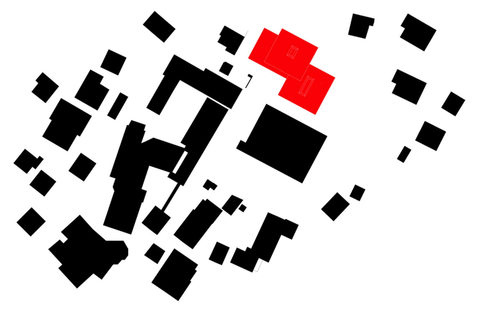Site plan. Educational Center Kössen by Pedevilla architects. 