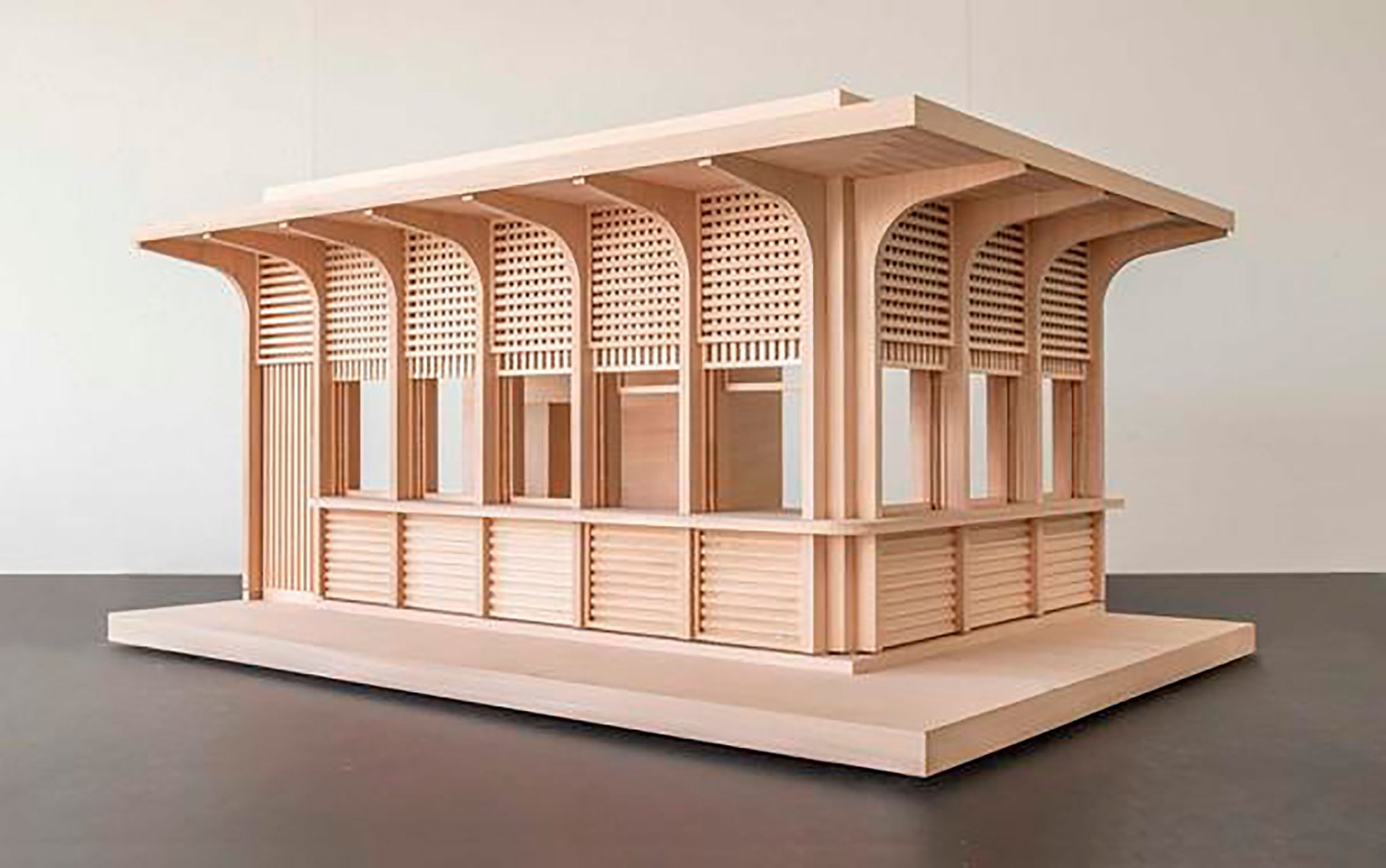 Model. Kiosk in Bürkliplatz by Schmid Ziörjen Architects.