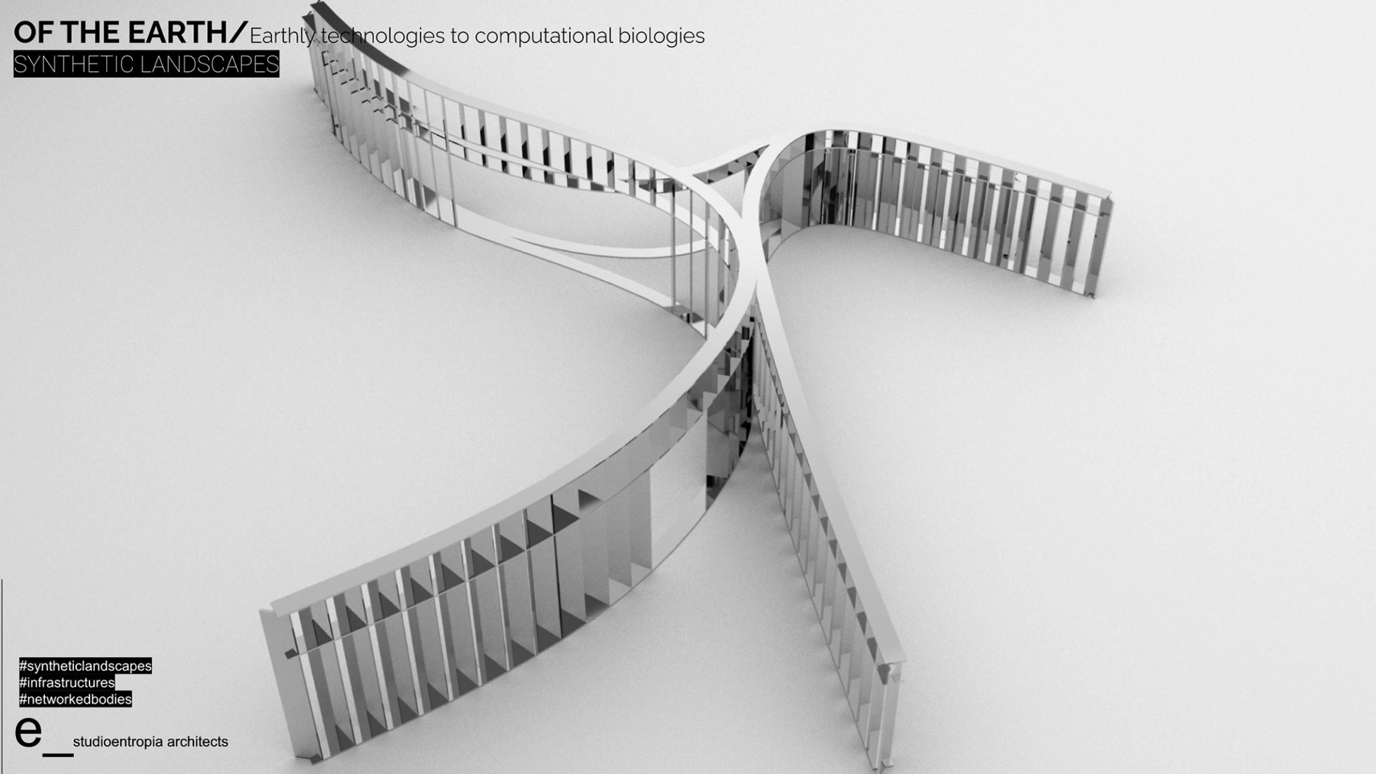 Structure mirror. "Of The Earth" Exhibition by studioentropia.