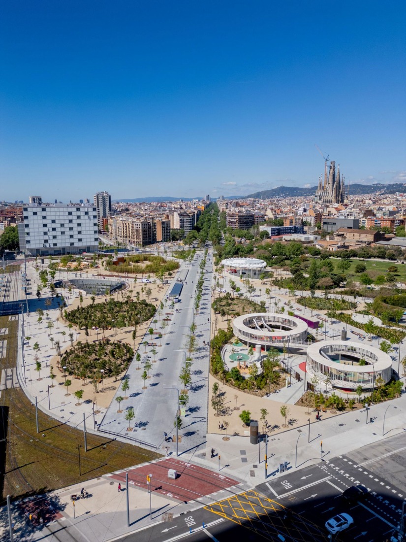 Parc de les Glòries. "Becoming. Architectures for a Planet in Transition." UIA World Congress of Architects 2026 Barcelona. Photograph courtesy of Barcelona City Council.