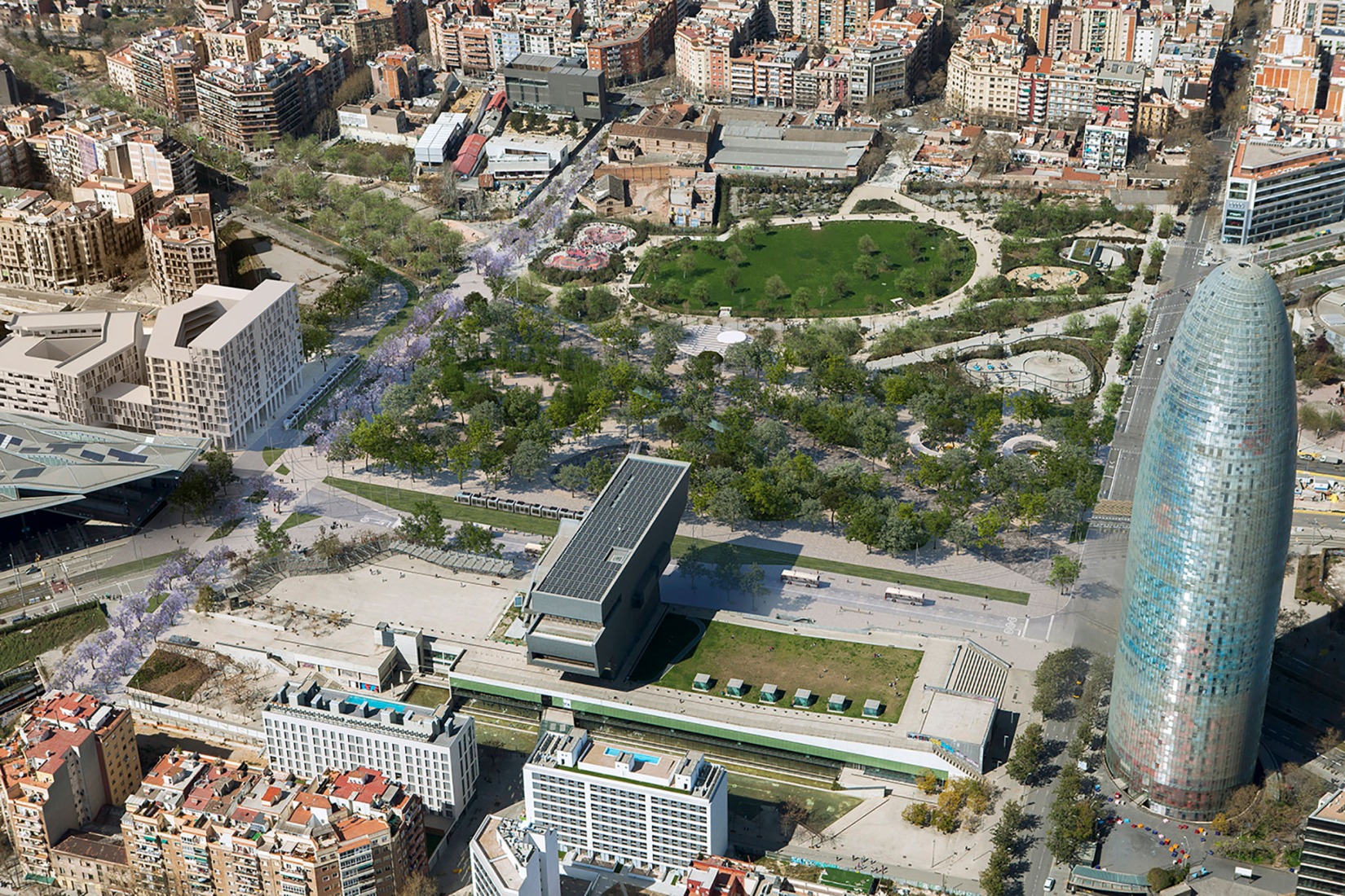 Disseny Hub. "Becoming. Architectures for a Planet in Transition." UIA World Congress of Architects 2026 Barcelona. Photograph courtesy of Barcelona City Council.