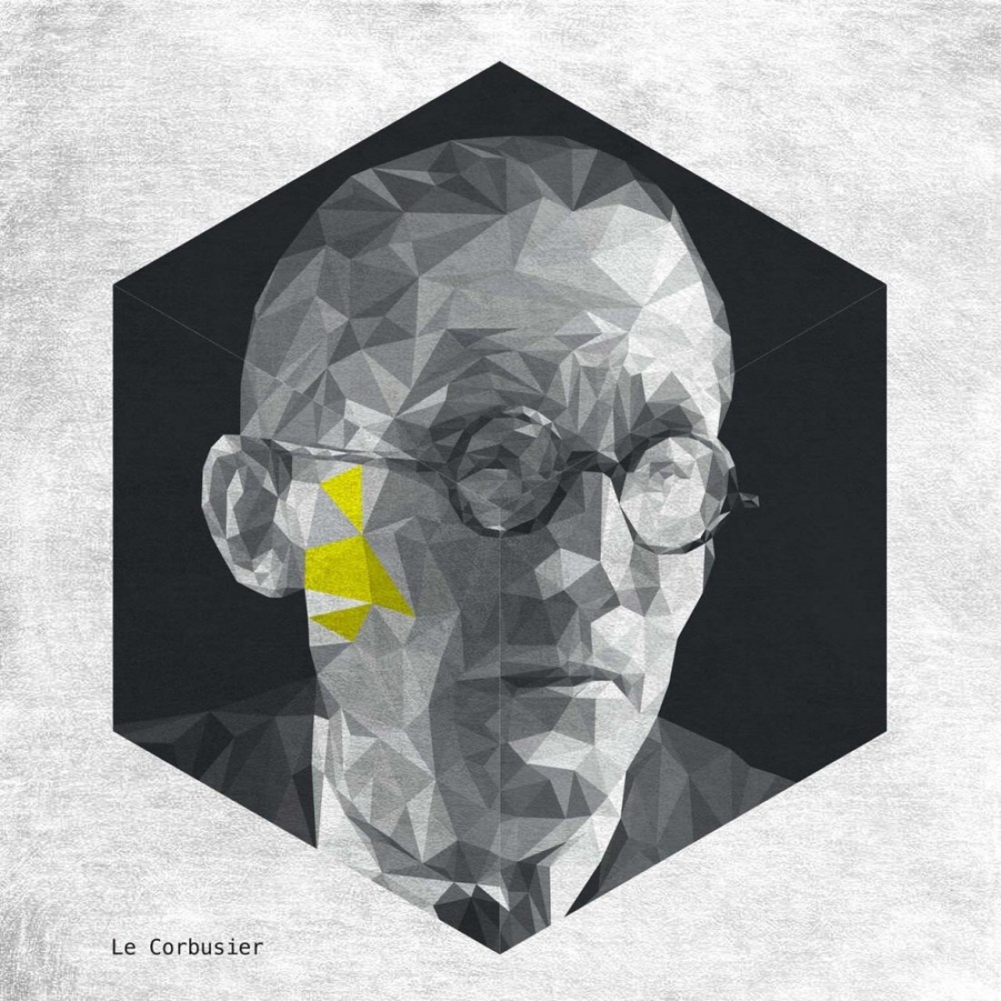 Le Corbusier. Cara by Yannick Martín. 