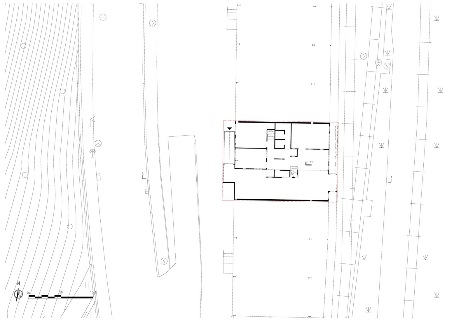 Ground floor plan. "Apelron Contemporary" by Aether Architects + Archigress.