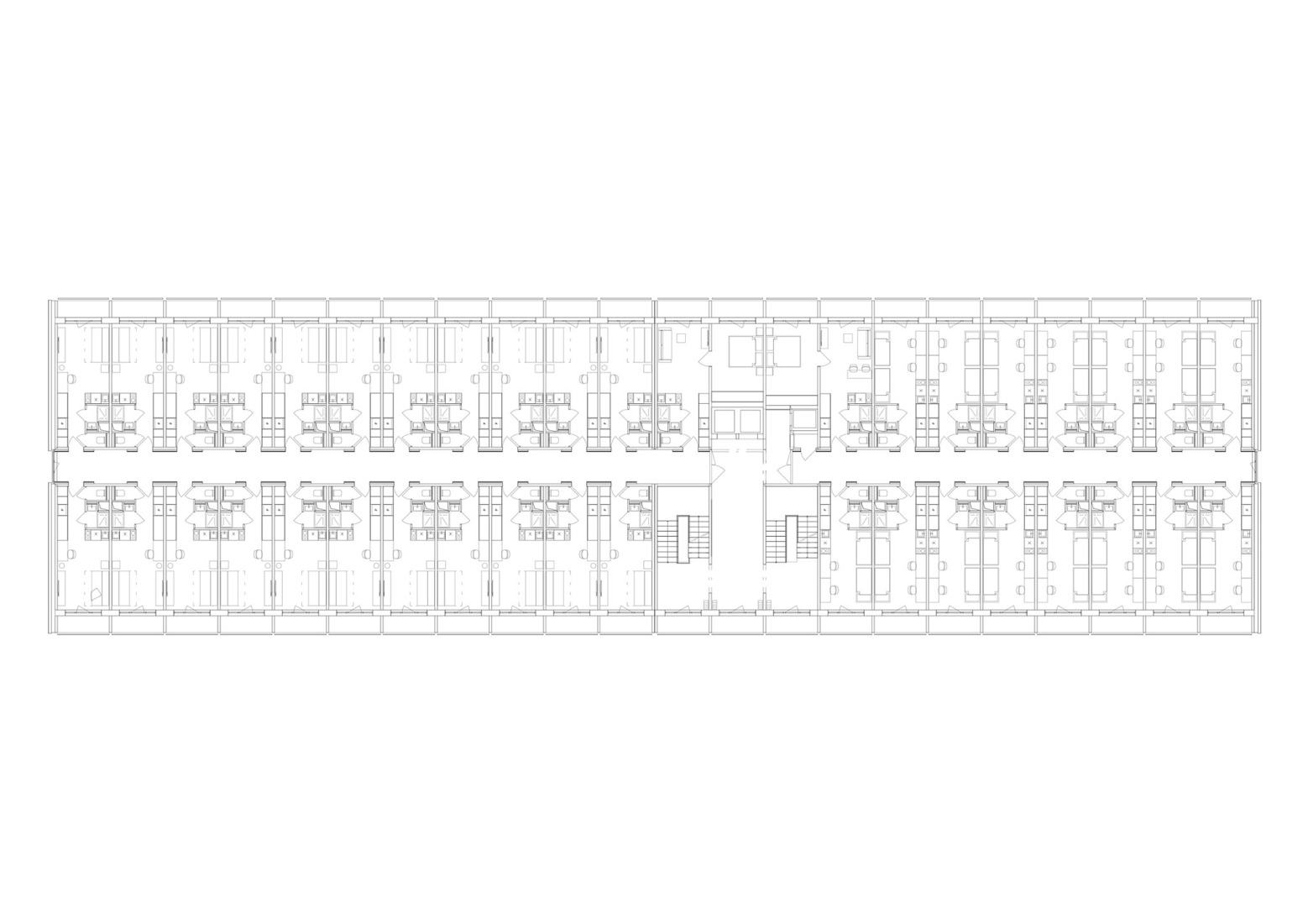 Typical floor plan. "Kosmalt" by Atrium Architekti.