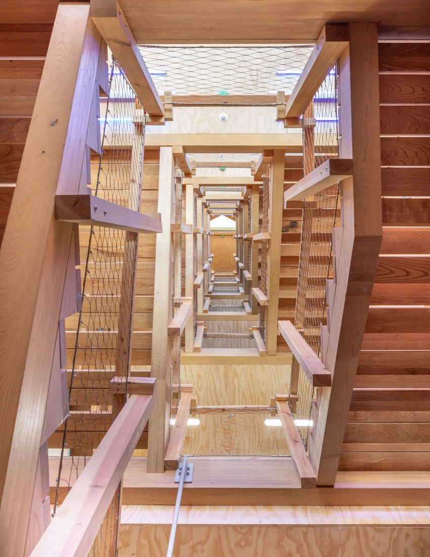 Building for Infinito Delicias by Husos + elii. Photograph by Impresiones Cotidianas - Juan Asolot.