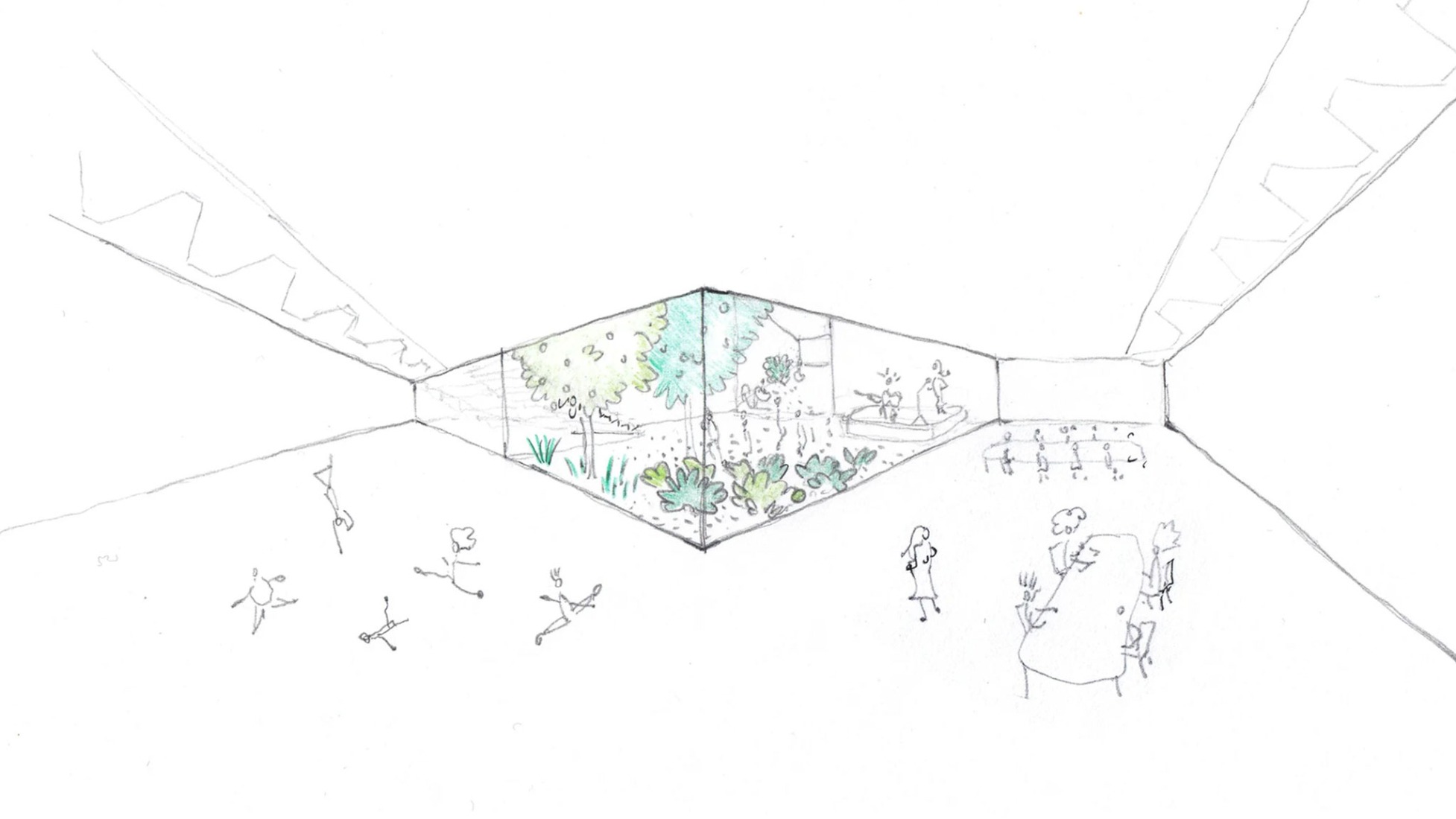 Street elevation. Building for Infinito Delicias by Husos + elii. 