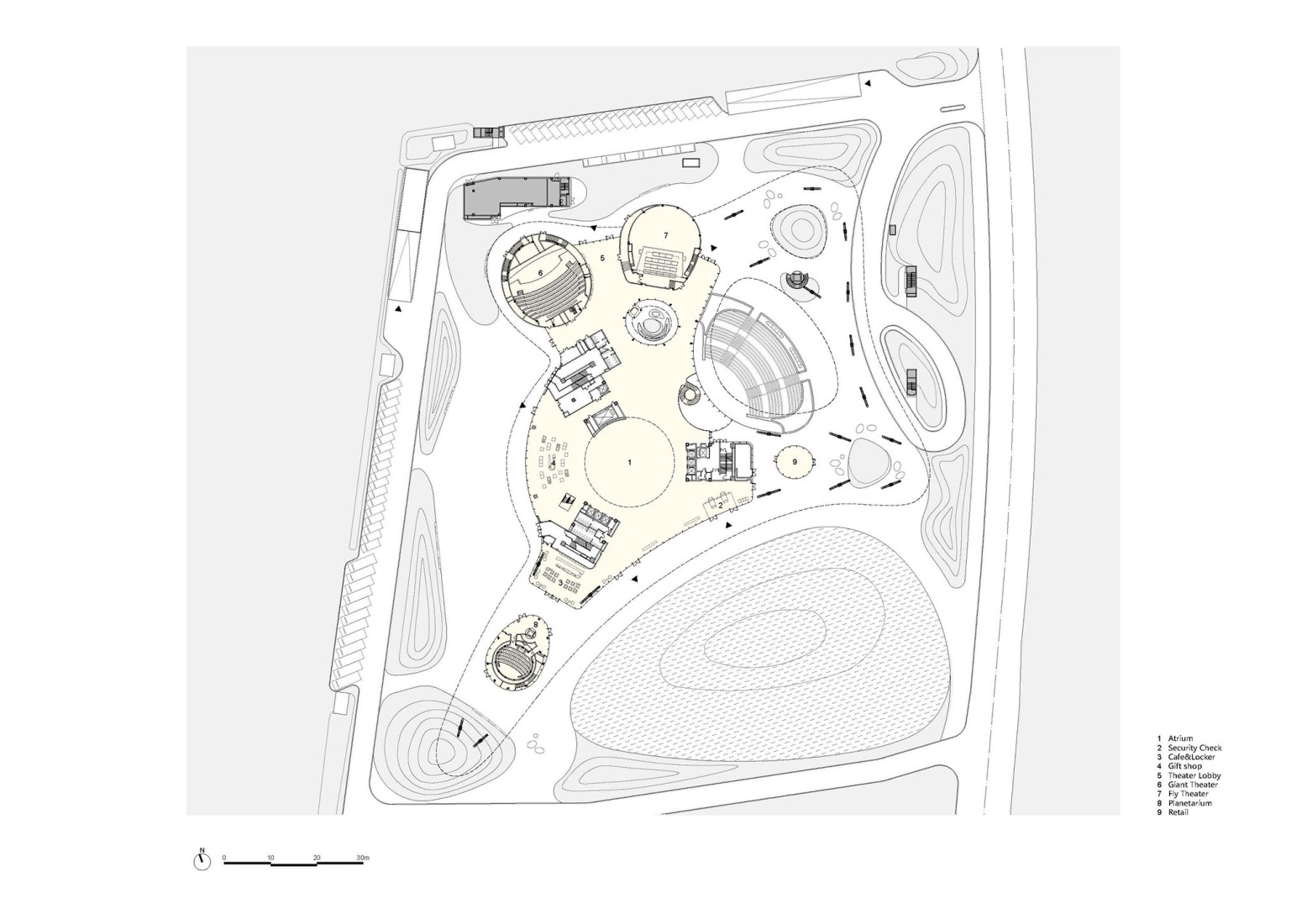 Ground floor plan. Hainan Science Museum by MAD.