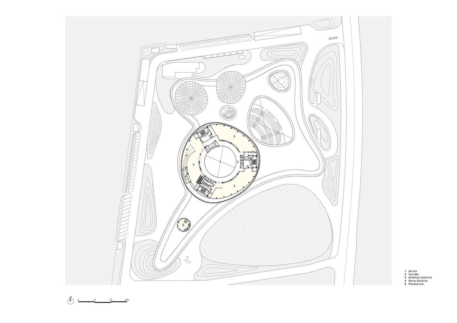 Second floor plan. Hainan Science Museum by MAD.
