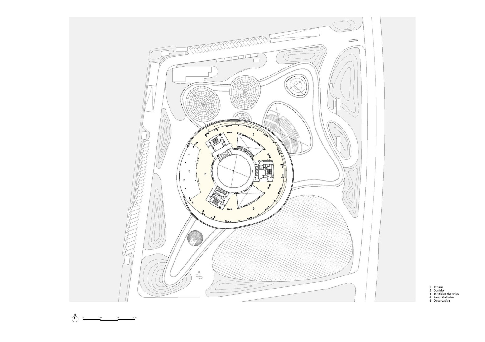 Fith floor plan. Hainan Science Museum by MAD.