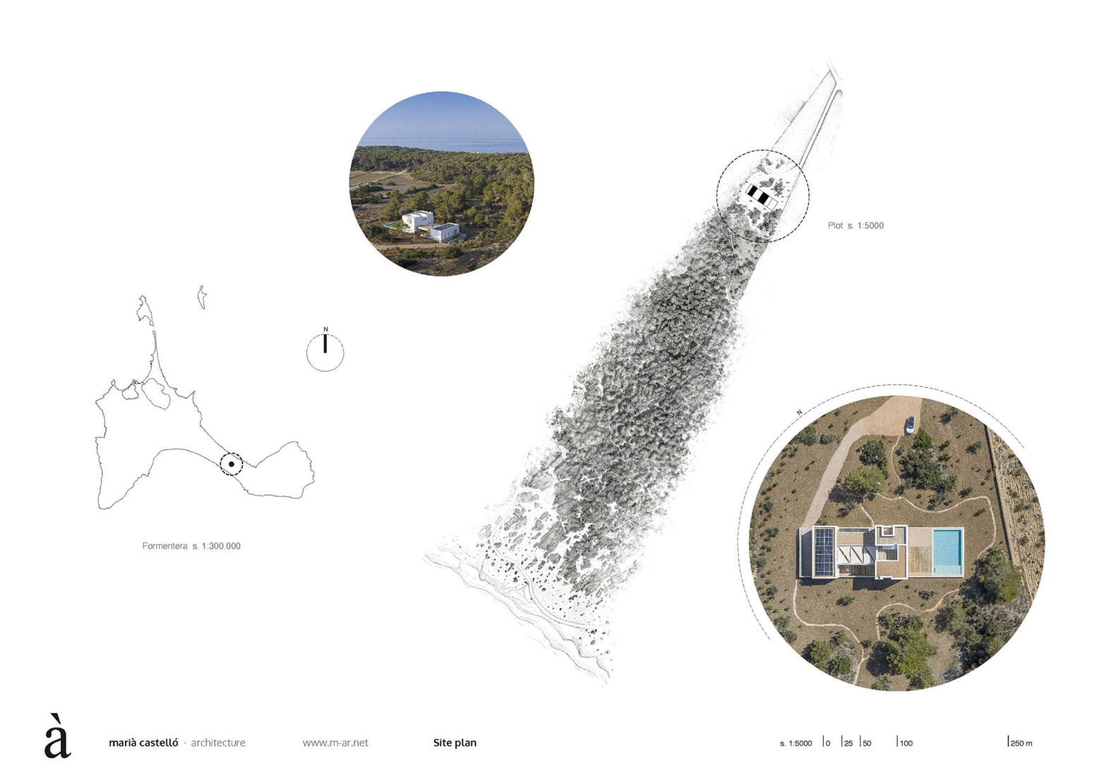 Site plan. Ses Clotades by Marià Castelló. 