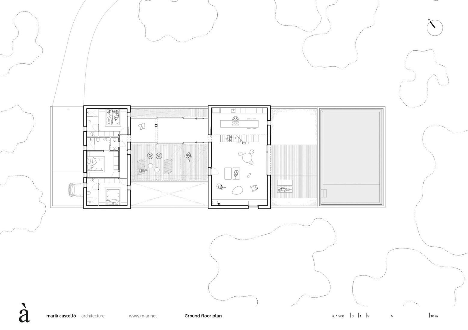 Ground floor plan. Ses Clotades by Marià Castelló.