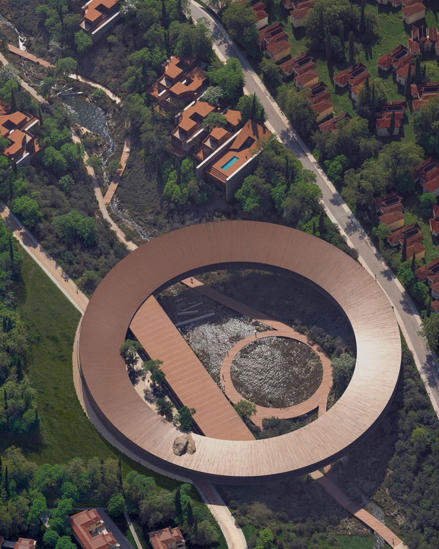 "The Ring and Greenhouse" by Snøhetta. Rendering by Proloog.