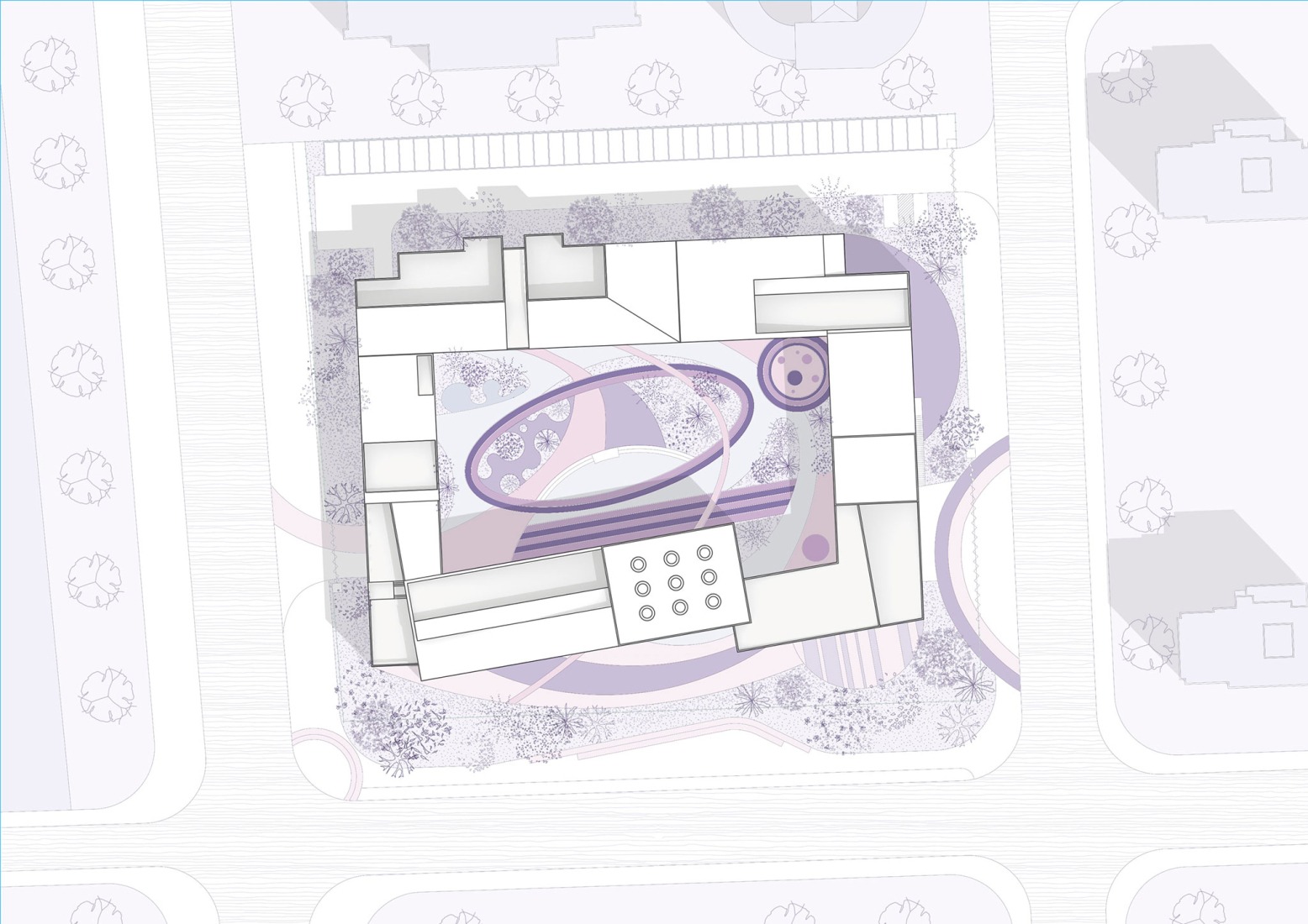 Plano de emplazamiento. Guardería Block por SoBA.