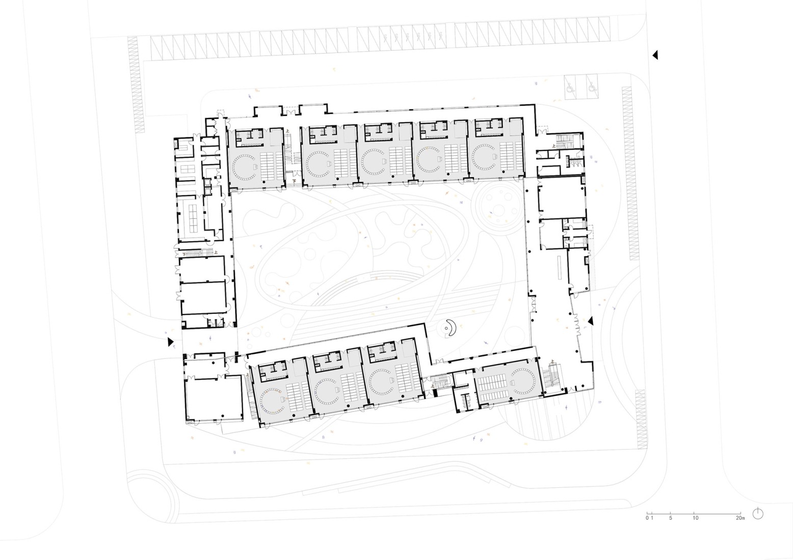 Plano de planta baja. Guardería Block por SoBA.