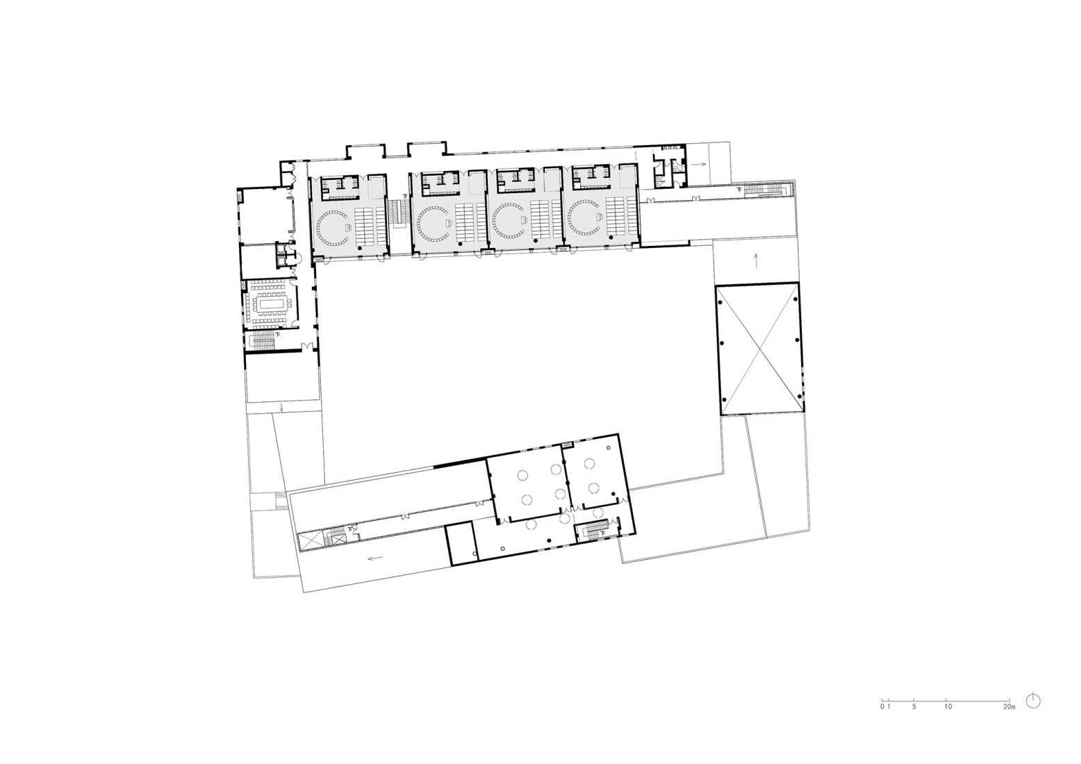 Plano de tercera planta. Guardería Block por SoBA.