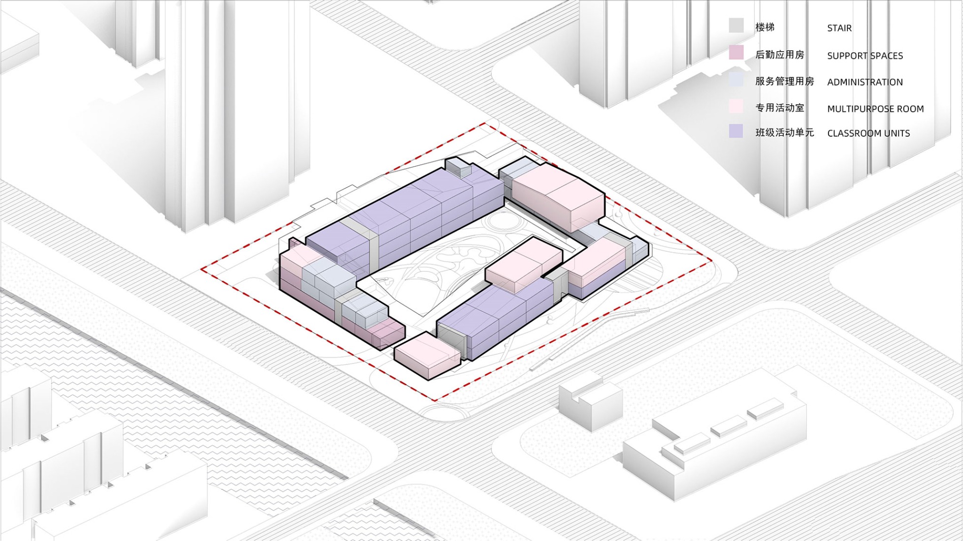Diagrama de programa. Guardería Block por SoBA.