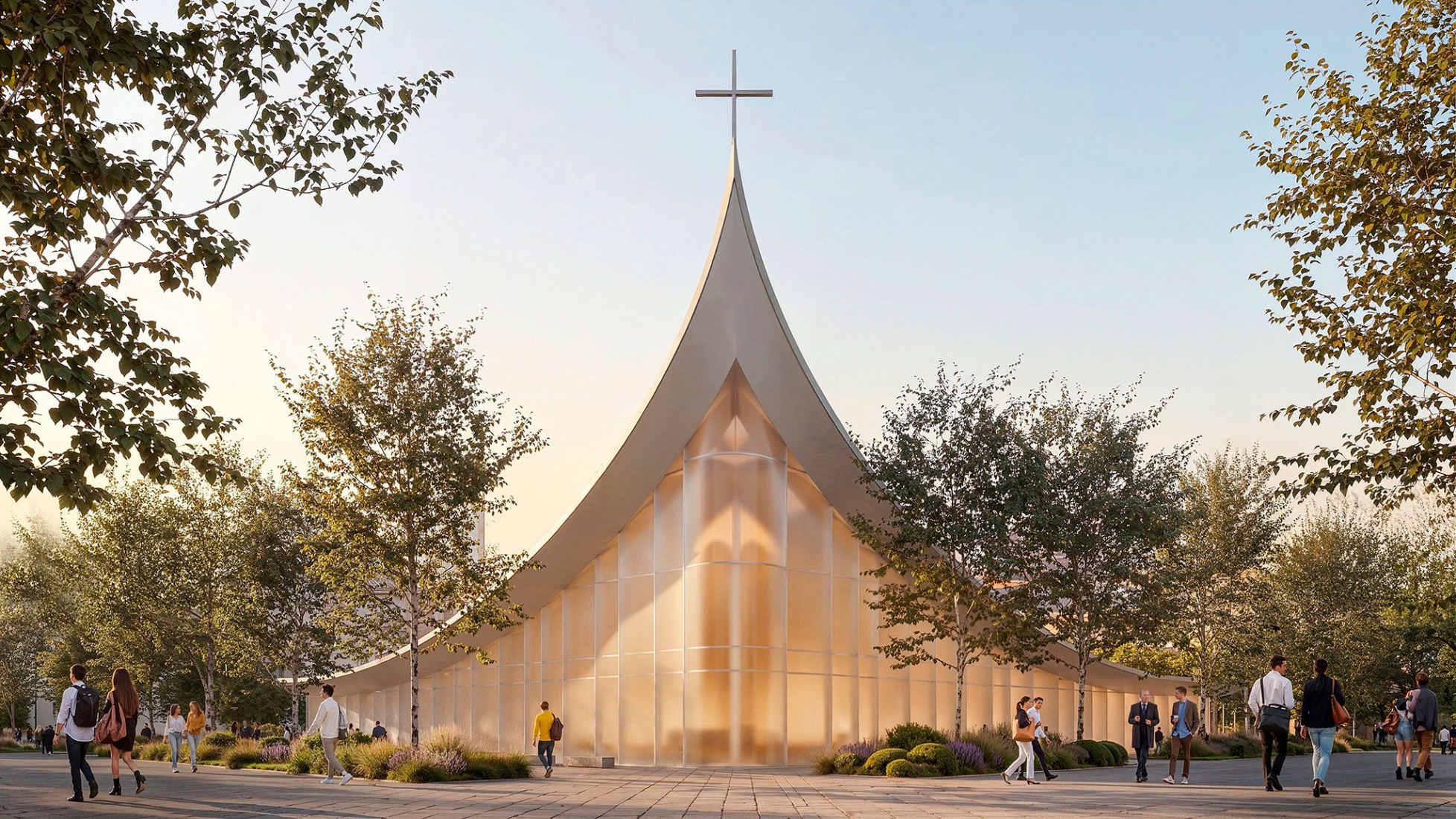 Visualización. Monasterio Ambrosiano de Milán por Stefano Boeri Architetti.