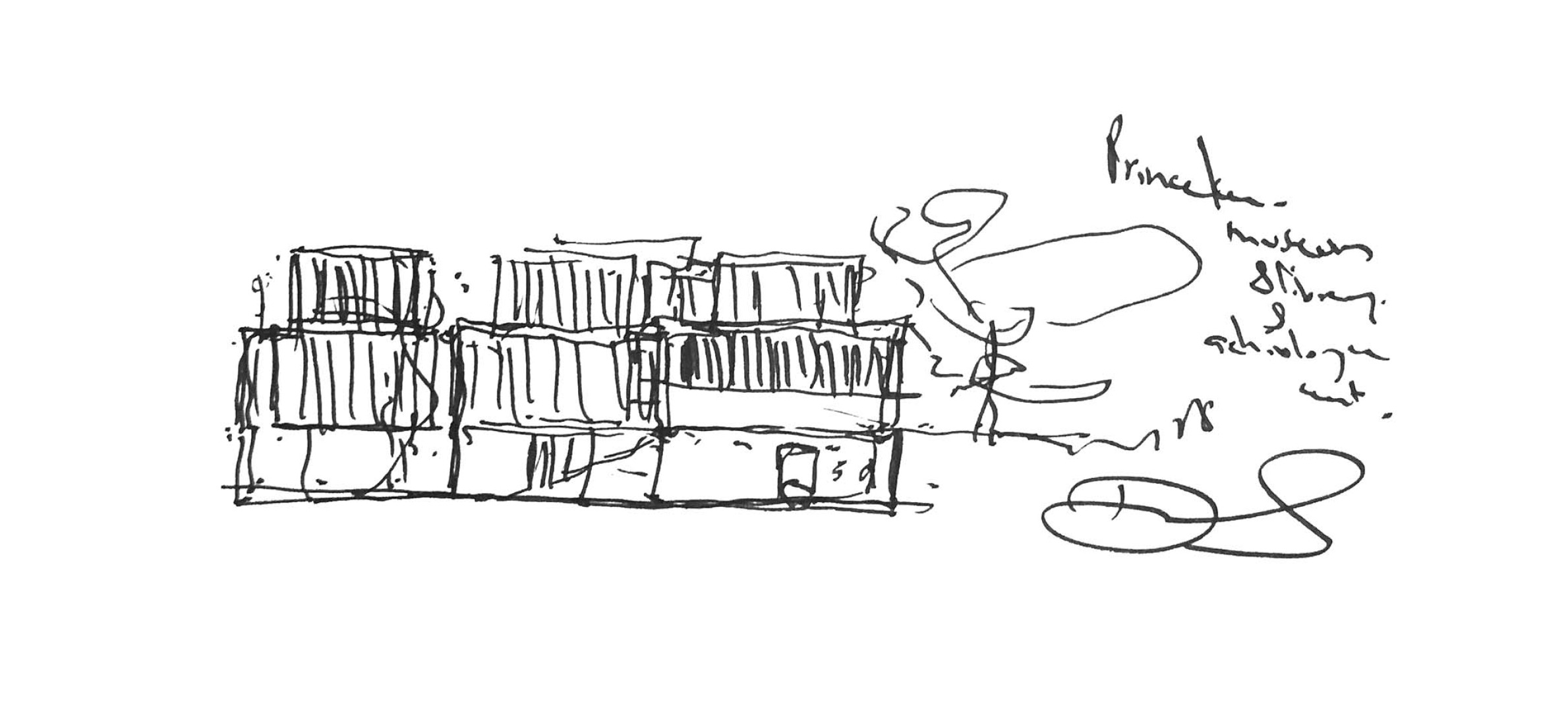 Sketch. Princeton University Art Museum by Adjaye Associates. 