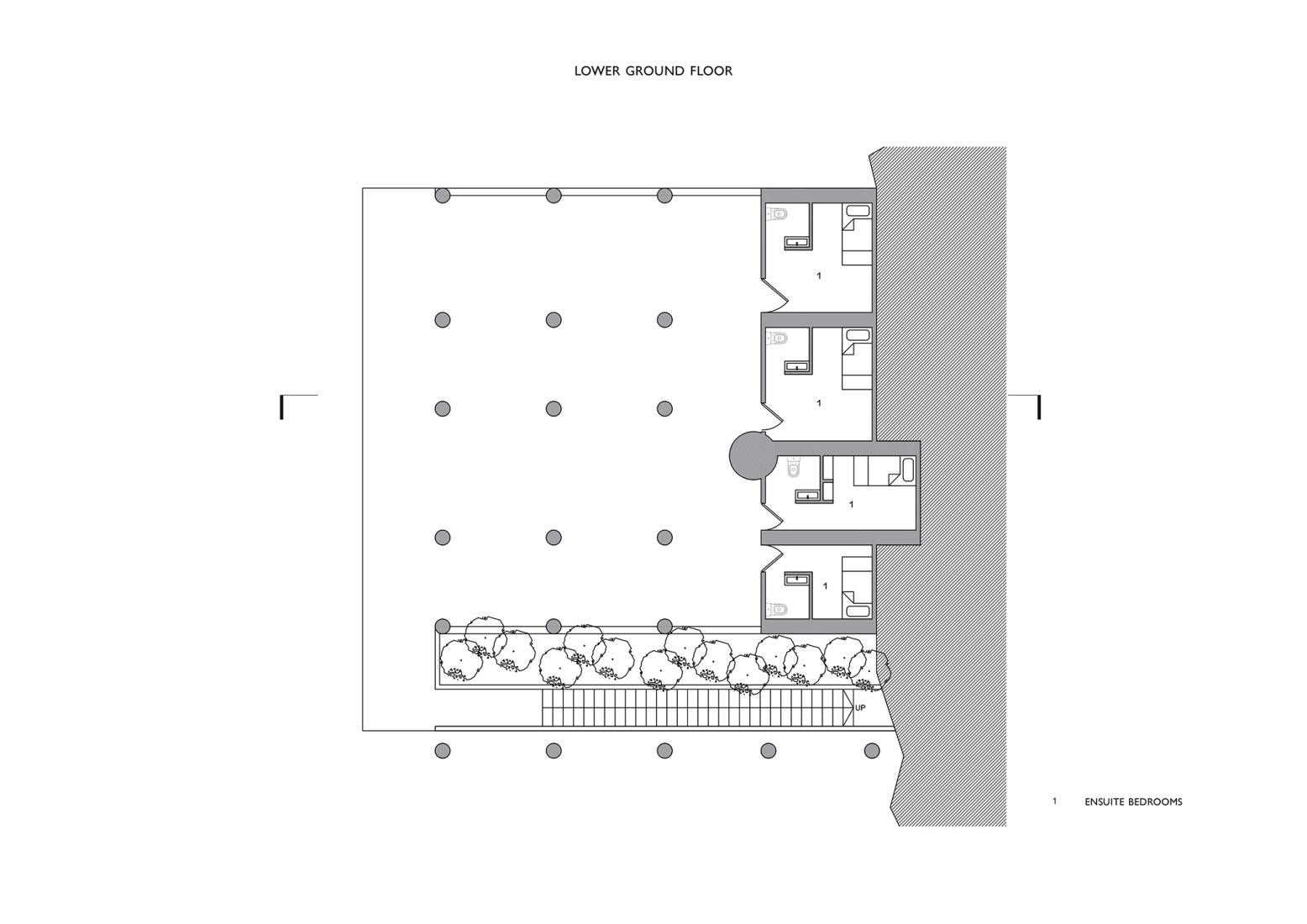 Lower ground floor plan. Kaloki Nyamai Studio by Adjaye Associates. 