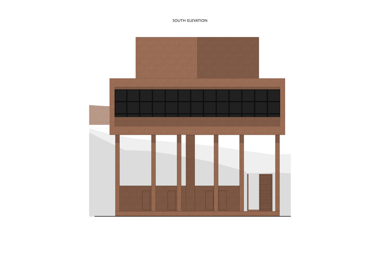 South Elevation. Kaloki Nyamai Studio by Adjaye Associates.