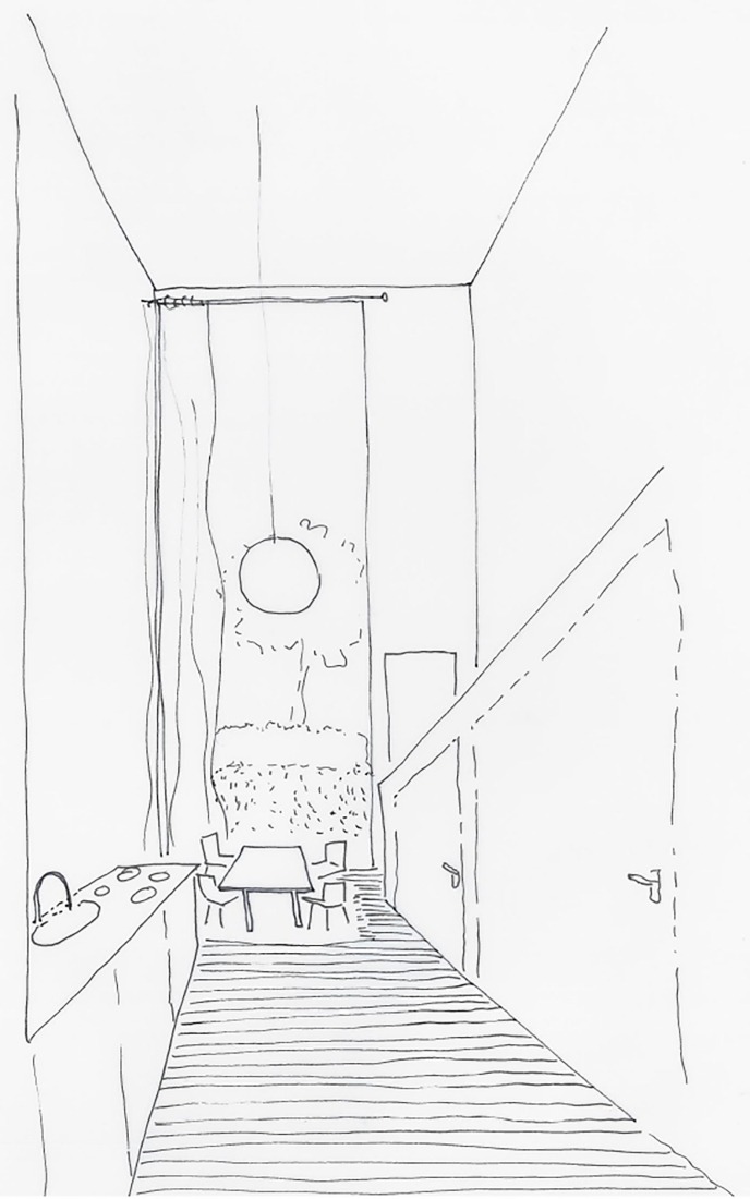 Boceto. Casas pequeñas Kappel am Albis por Atelier Kempe Thill.
