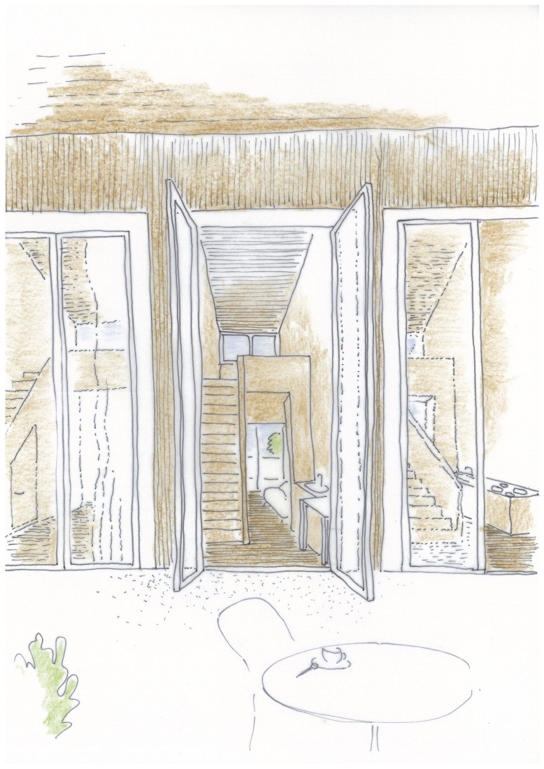 Boceto. Casas pequeñas Kappel am Albis por Atelier Kempe Thill.