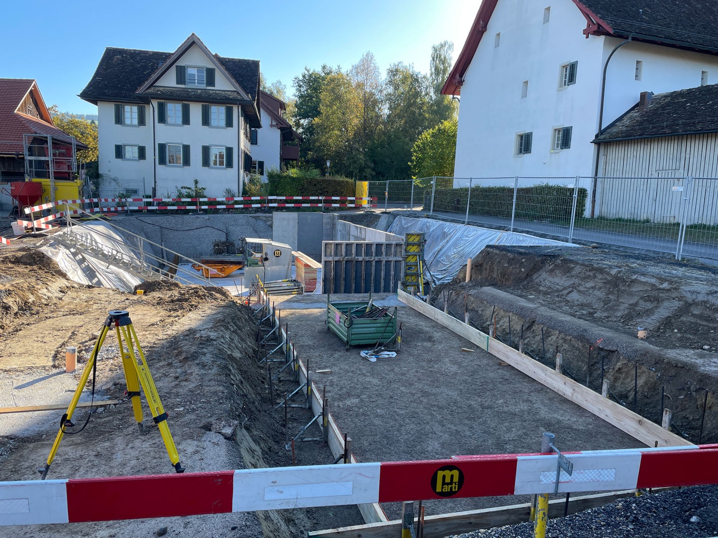 Proceso constructivo. Casas pequeñas Kappel am Albis por Atelier Kempe Thill.