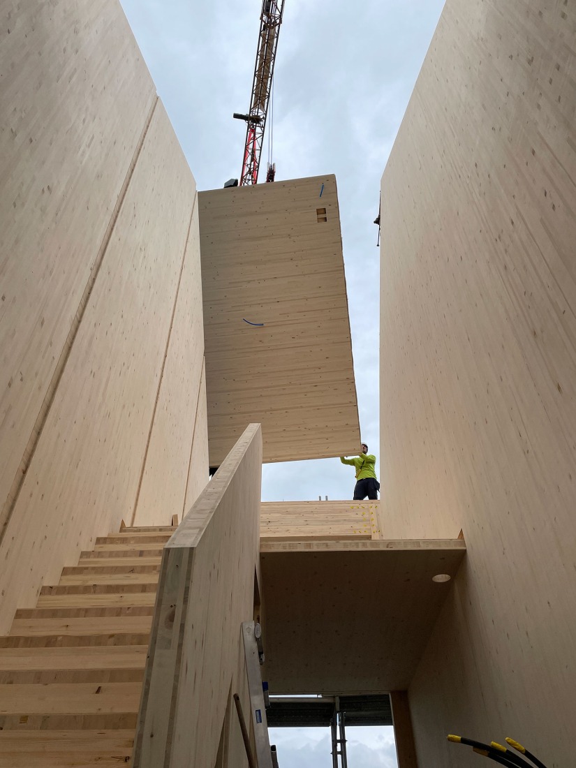 Proceso constructivo. Casas pequeñas Kappel am Albis por Atelier Kempe Thill.