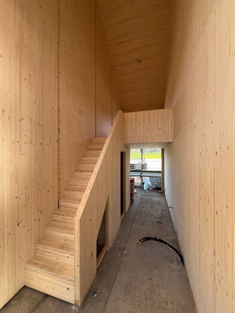 Proceso constructivo. Casas pequeñas Kappel am Albis por Atelier Kempe Thill.