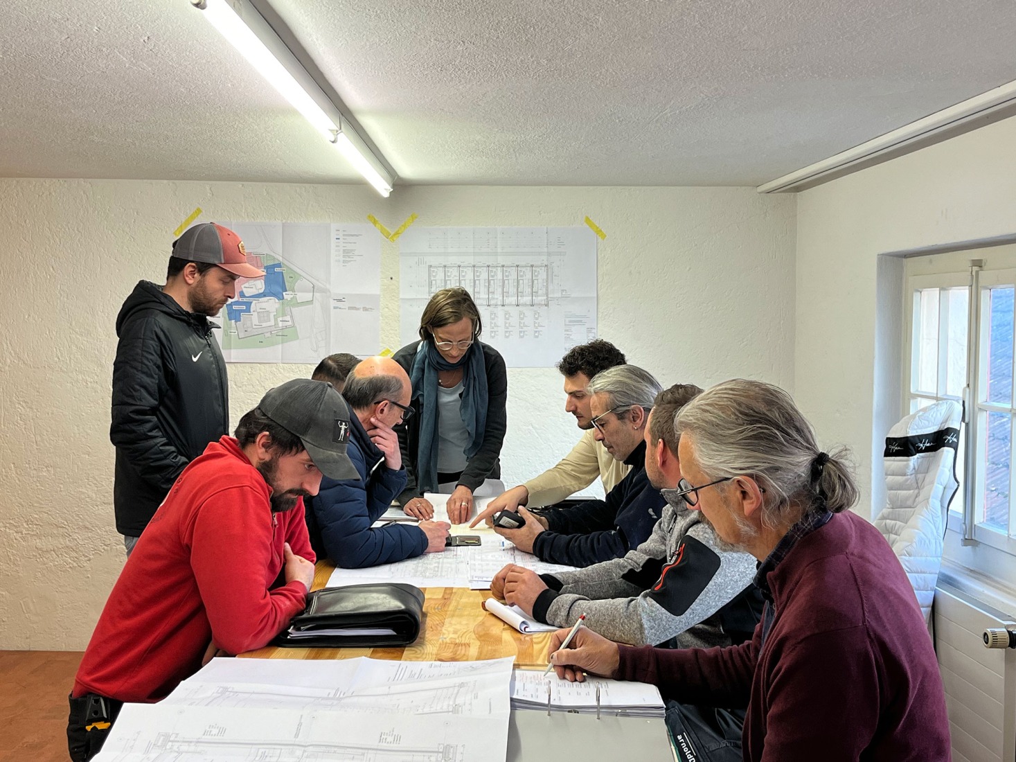 Proceso constructivo. Casas pequeñas Kappel am Albis por Atelier Kempe Thill.
