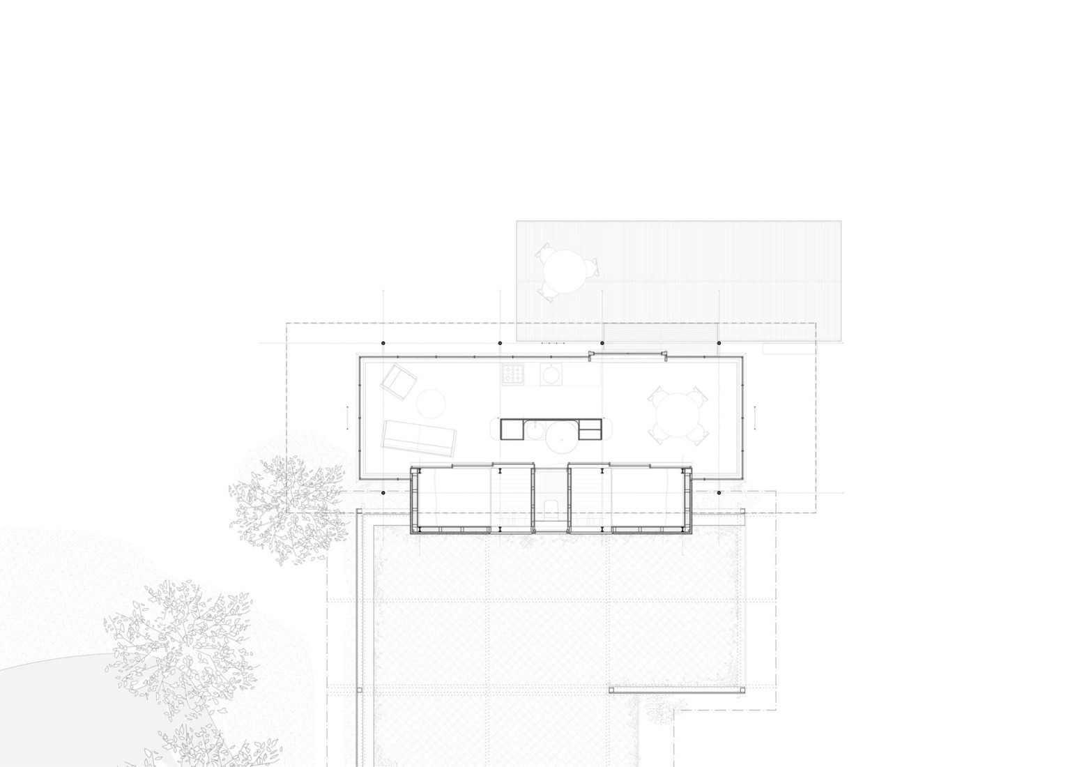 Ground floor plan. Holiday house Hof Ahmen by Atelier Sunder-Plassmann. 
