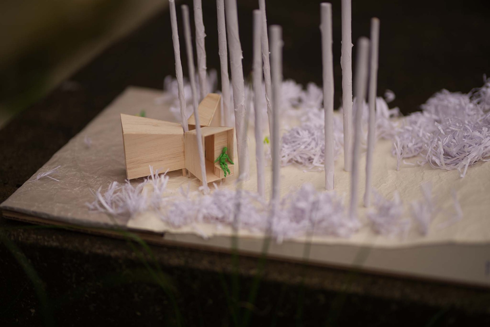 Model. "Y amplifajer" by Stadtgrad and CoLab TU Berlin. Photograph by Agata Kotlicka.