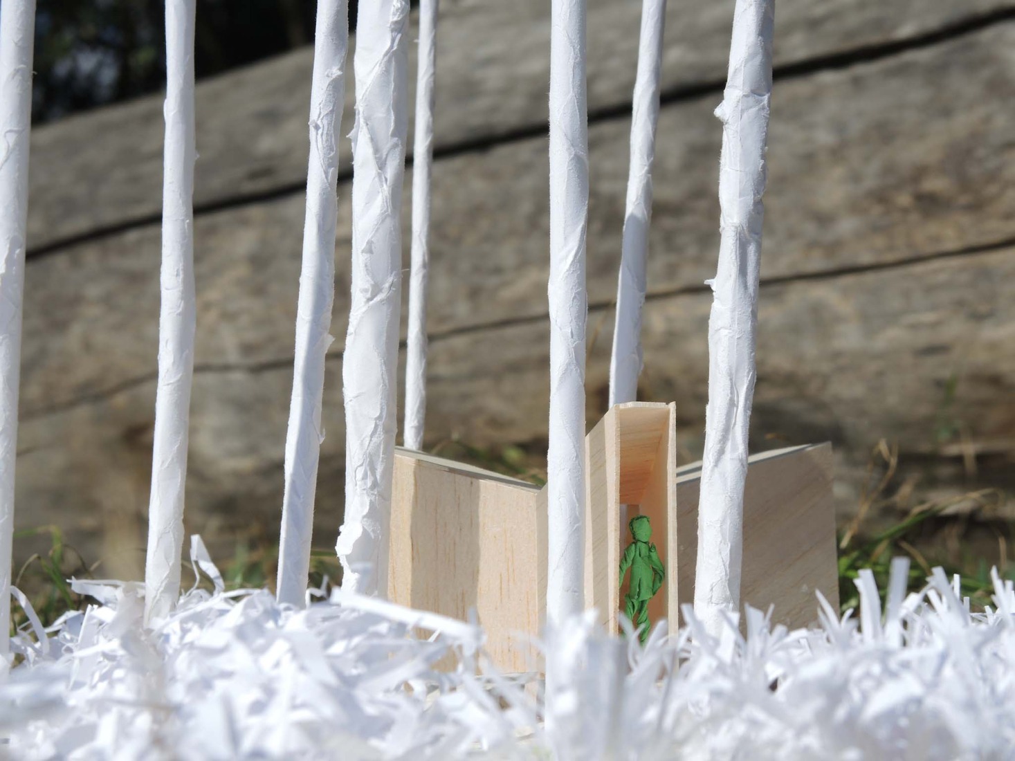 Model. "Y amplifajer" by Stadtgrad and CoLab TU Berlin. Photograph by Agata Kotlicka.