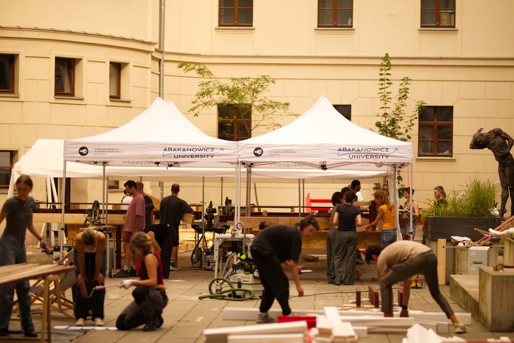 Process. "Y amplifajer" by Stadtgrad and CoLab TU Berlin. Photograph by Agata Kotlicka.