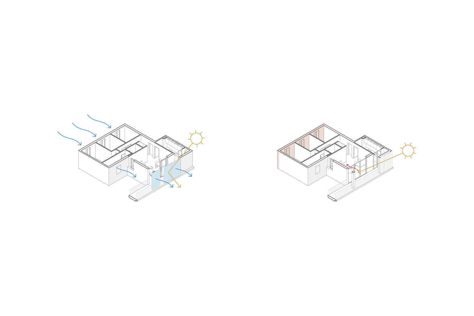 Diagrama. 125 viviendas de protección oficial por Daroca Arquitectos + Práctica Arquitectura.