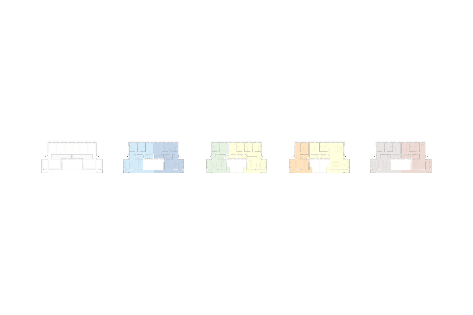 Diagrama. 125 viviendas de protección oficial por Daroca Arquitectos + Práctica Arquitectura.