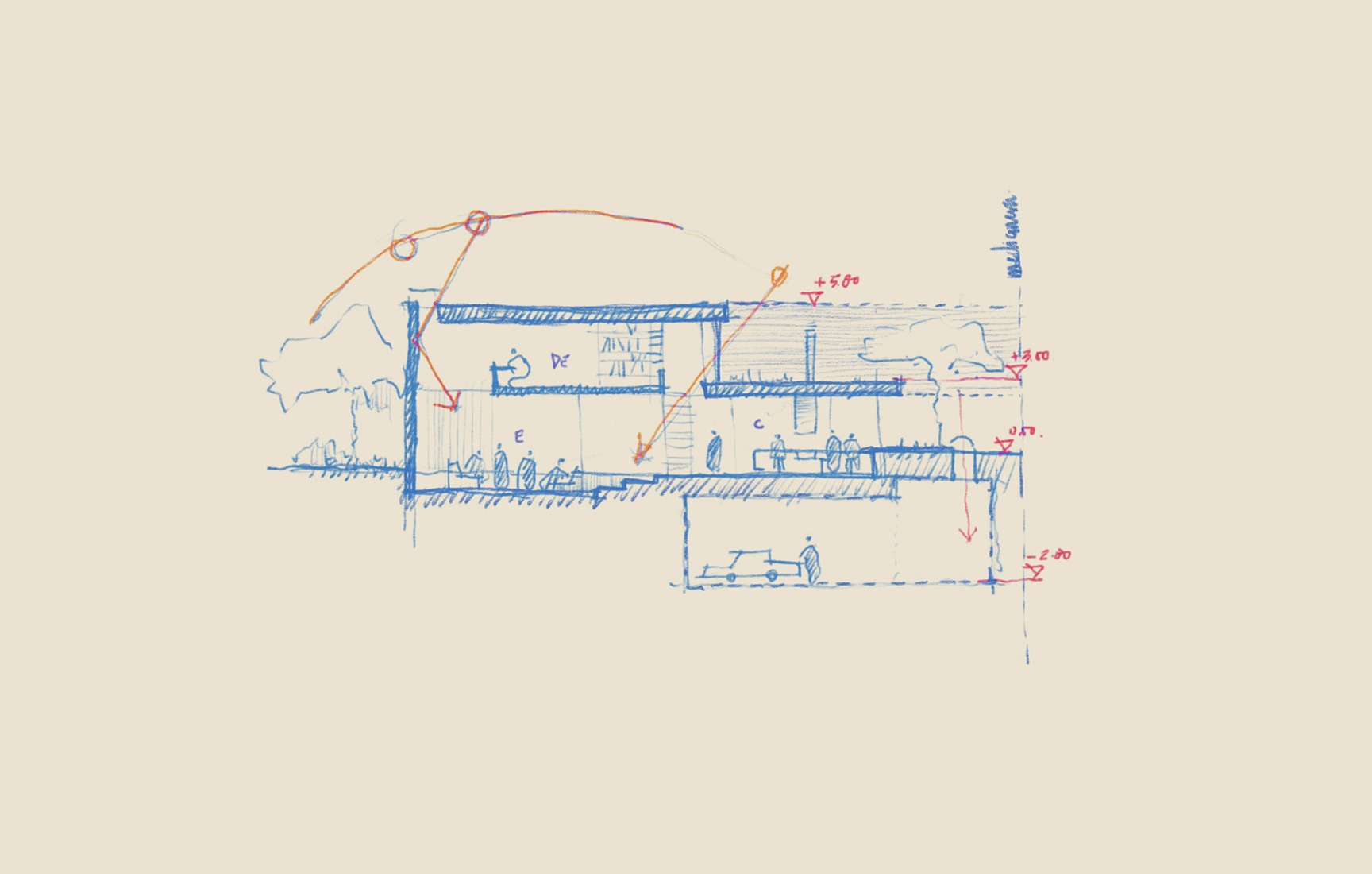 Sketch. MG Houses by delaVegaCanolasso.