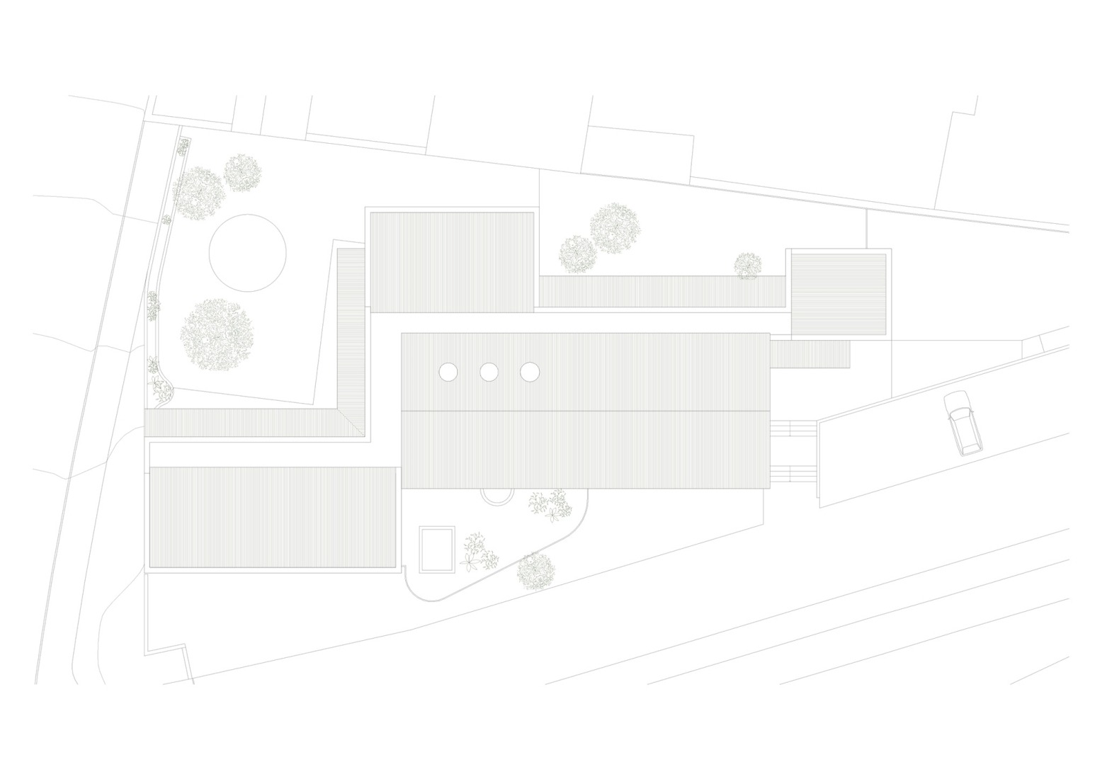 Roof floor plan. "Creche Modular em Madeira" by depA.