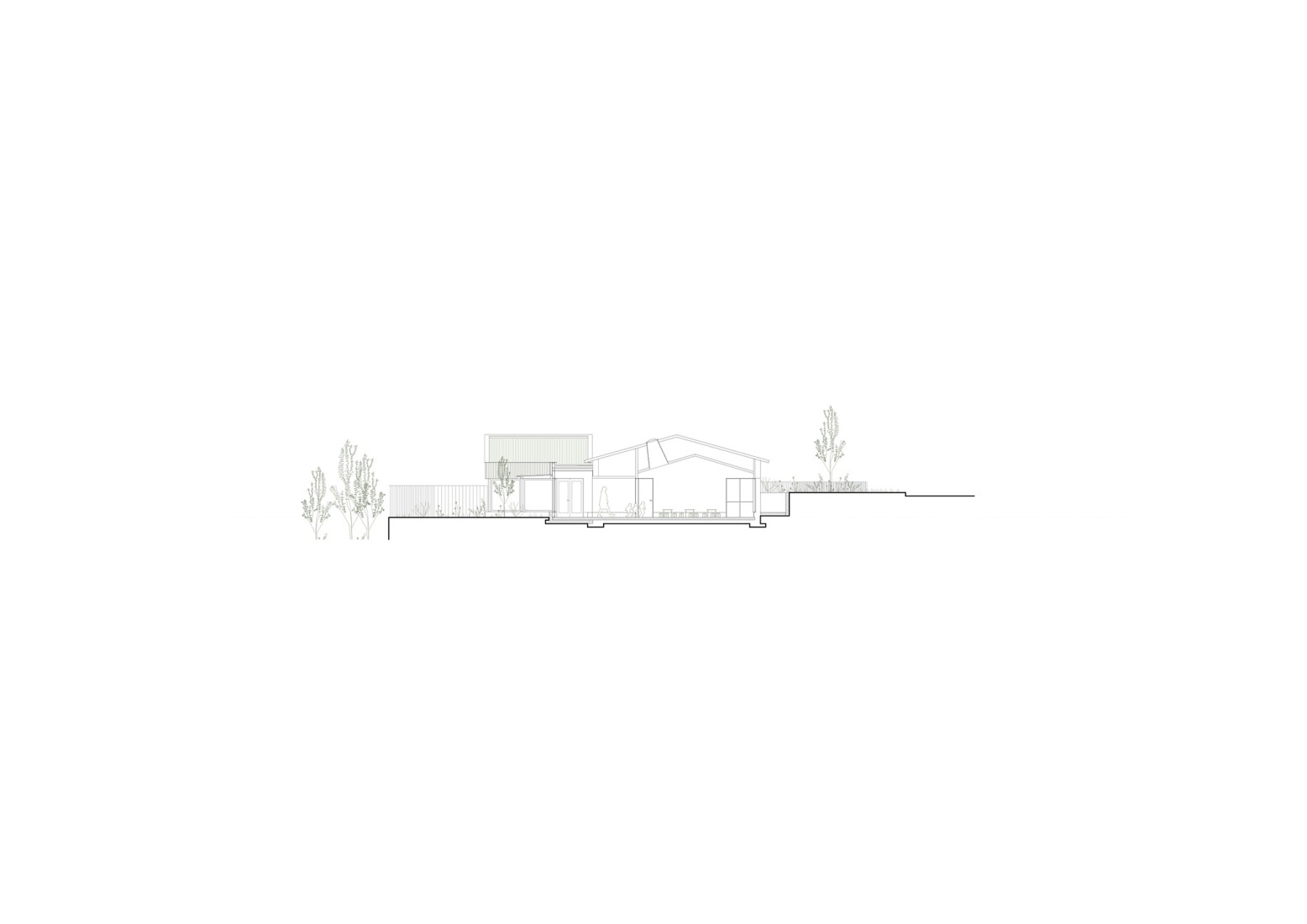 Section. "Creche Modular em Madeira" by depA.