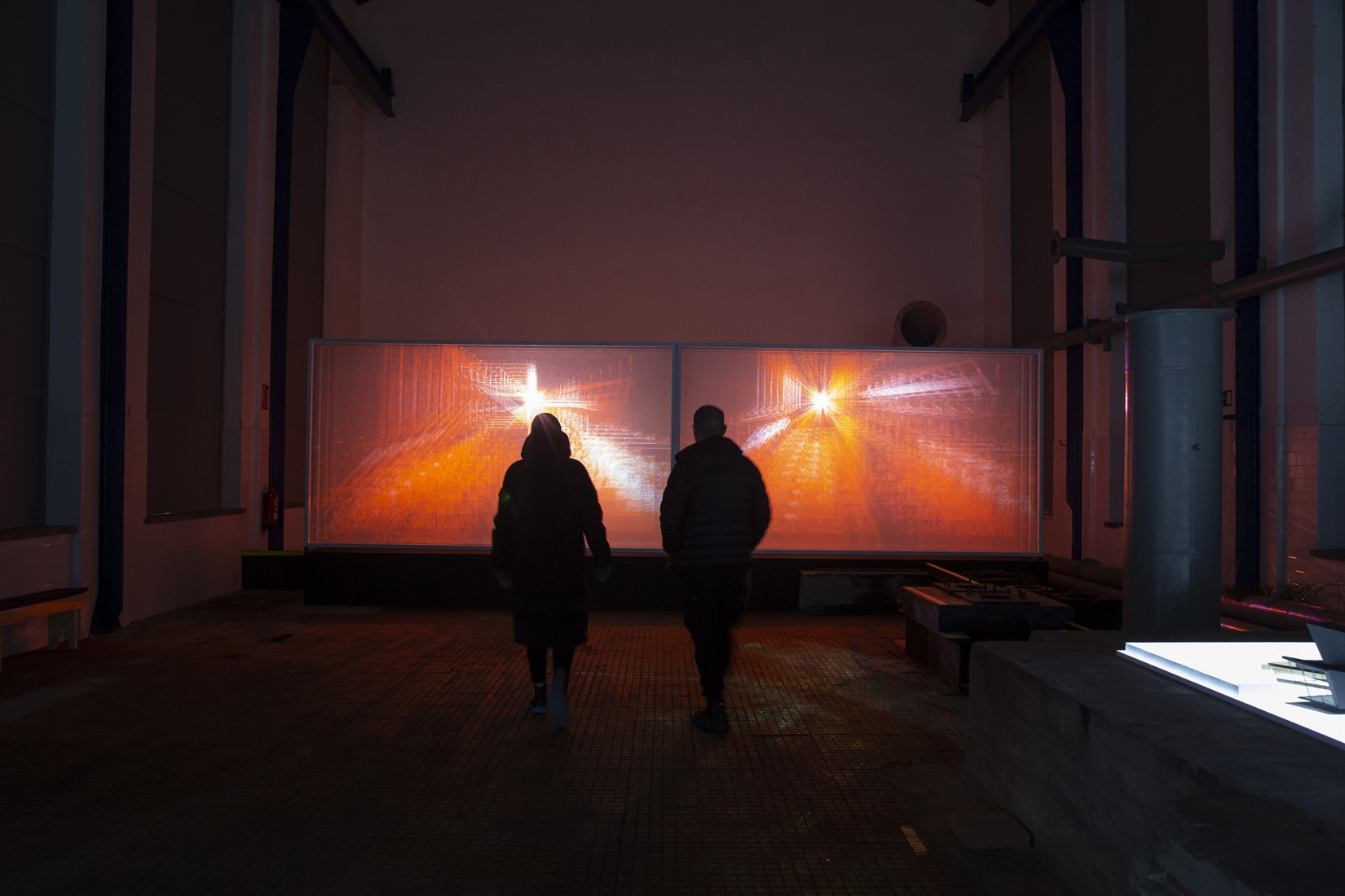 Exposición «La revuelta y la nieve» por Dionisio González. Fotografía por De la Puente fotoespacio. Cortesía de LEV Festival.