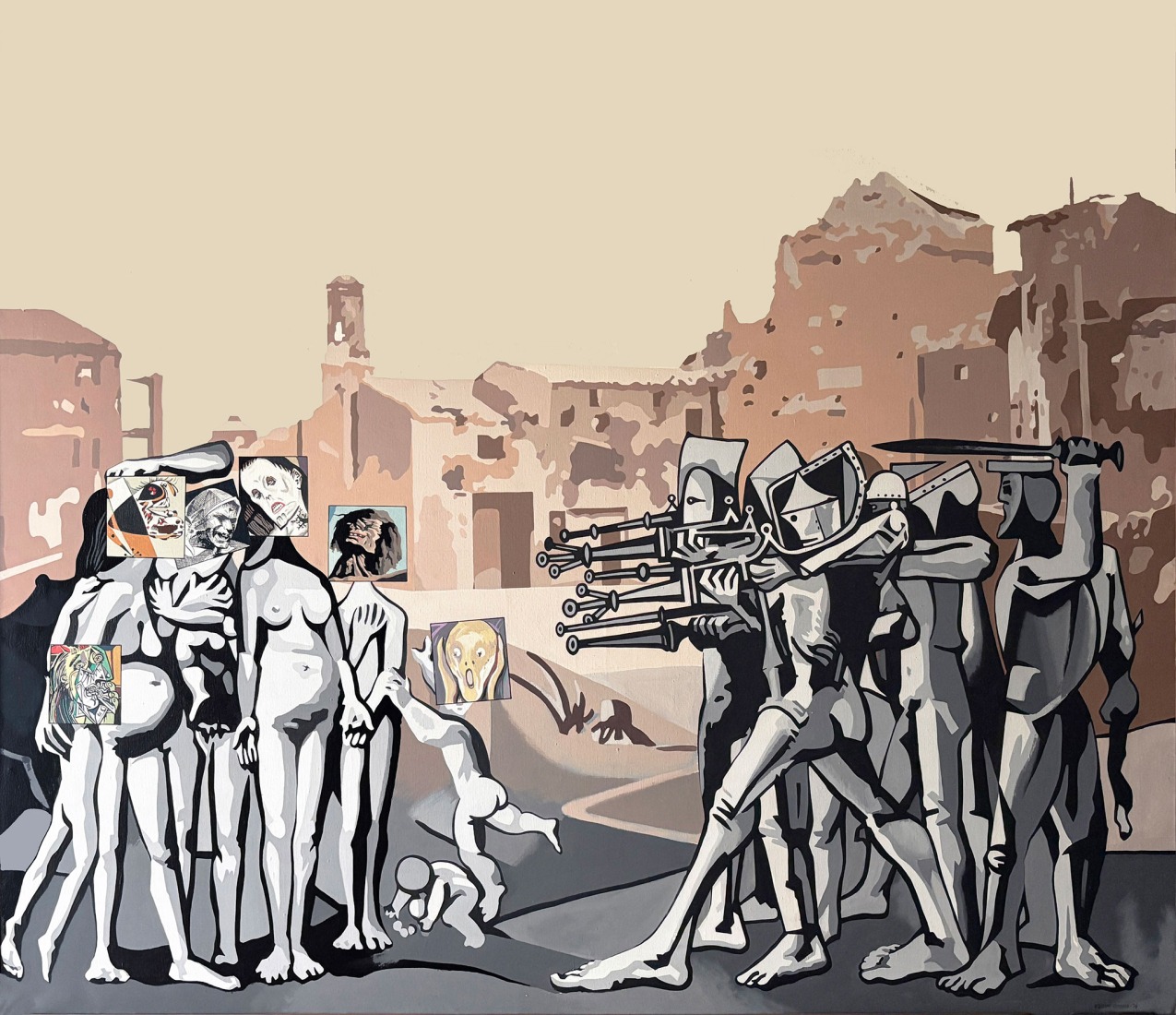 Los monstruos, por Equipo Crónica. 174 x 214 cm. 