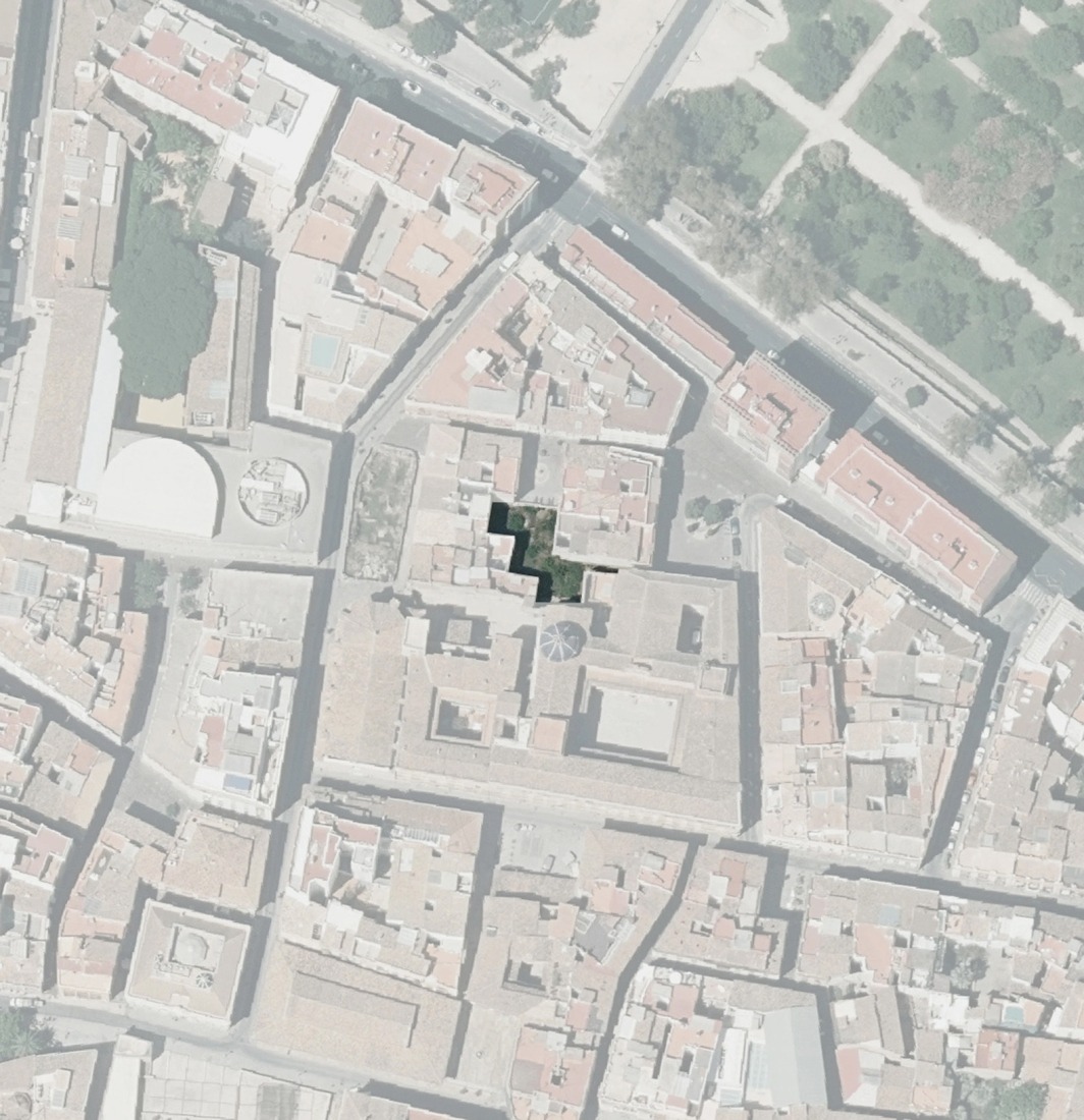 Plano de situación. Edificio Viciana por José Fernández-Llebrez. 