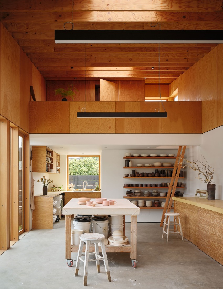 Ceramics Studio by GO'C. Photograph by Kevin Scott.