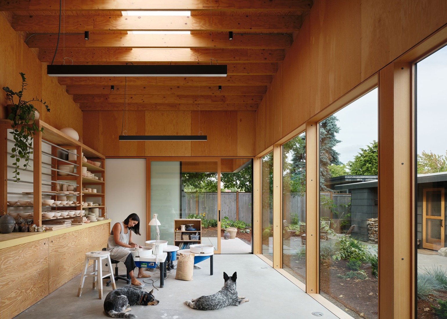 Ceramics Studio by GO'C. Photograph by Kevin Scott.